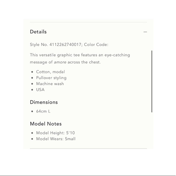 Anthropologie // Letluv Amore Shimmer Tee NWOT🌛 - Picture 5 of 11